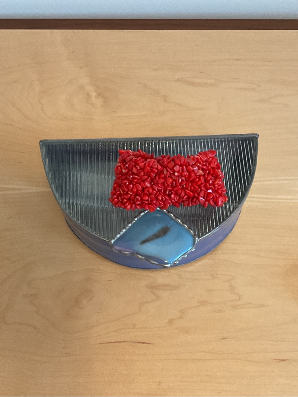 Genuine red coral beaded stretch bracelet